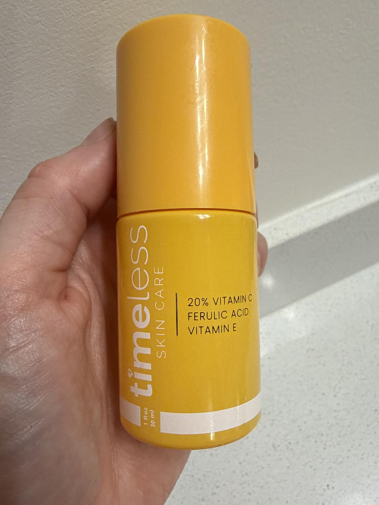 Timeless Skin Care Vitamin C Serum with Vitamin E & Ferulic Acid - Brightening Serum - for Oily & Dry Skin - Fragrance-Free - 1 oz customer photo 1