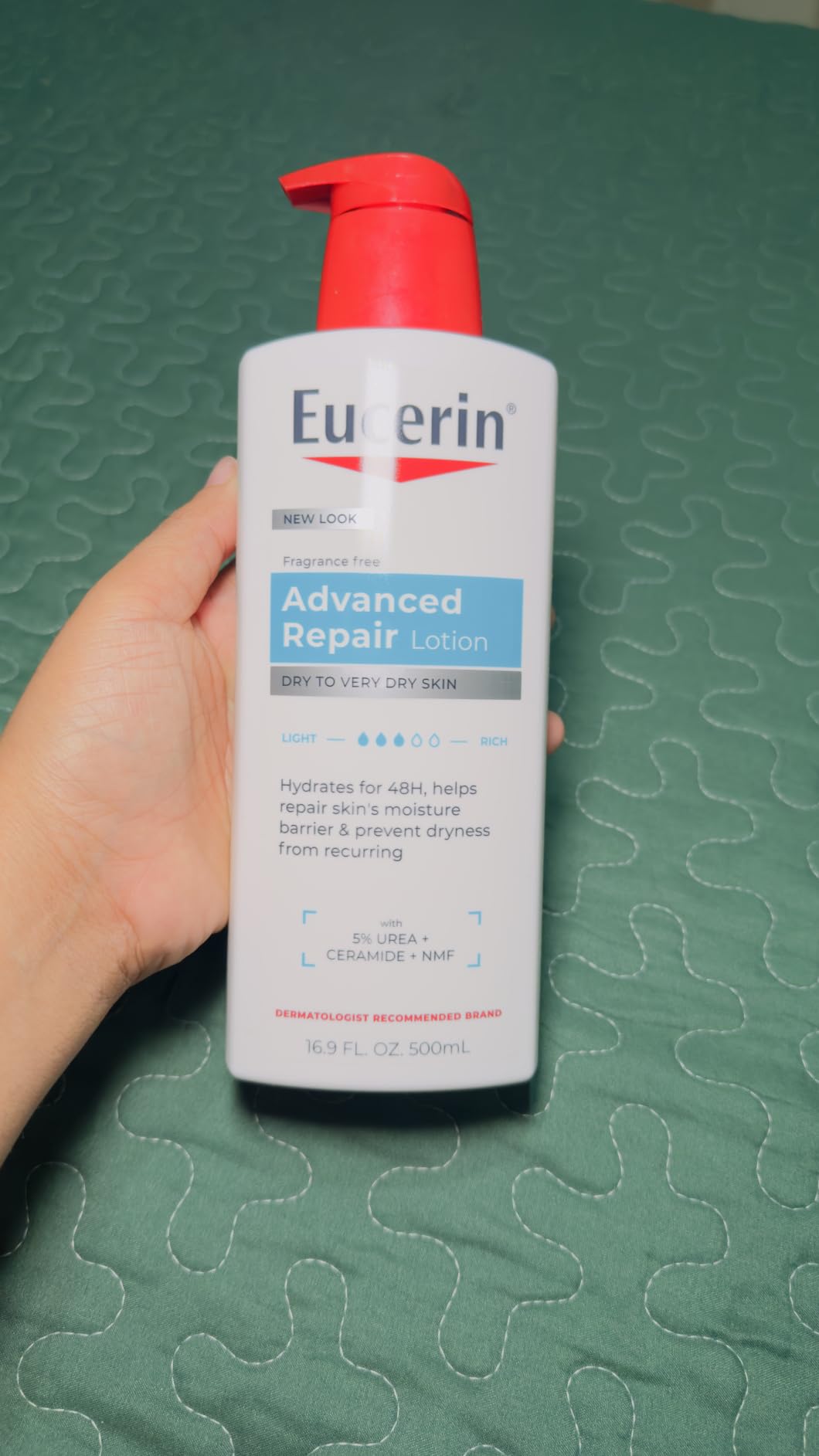 Eucerin Advanced Repair Lotion, Urea Enriched, 16.9 FL OZ customer photo 2