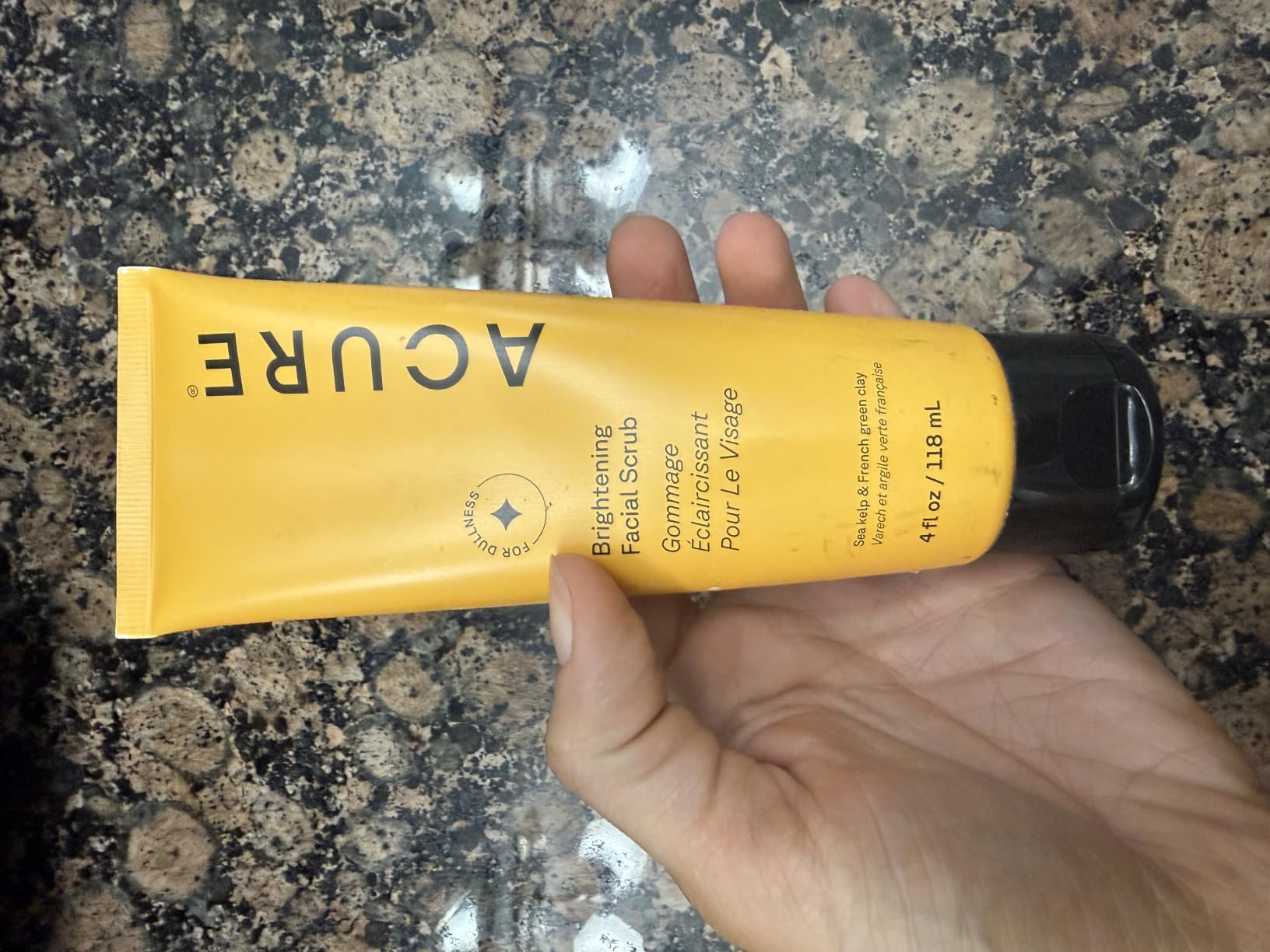 Acure Brightening Facial Scrub - Exfoliating Face Wash - 4 fl oz customer photo 1