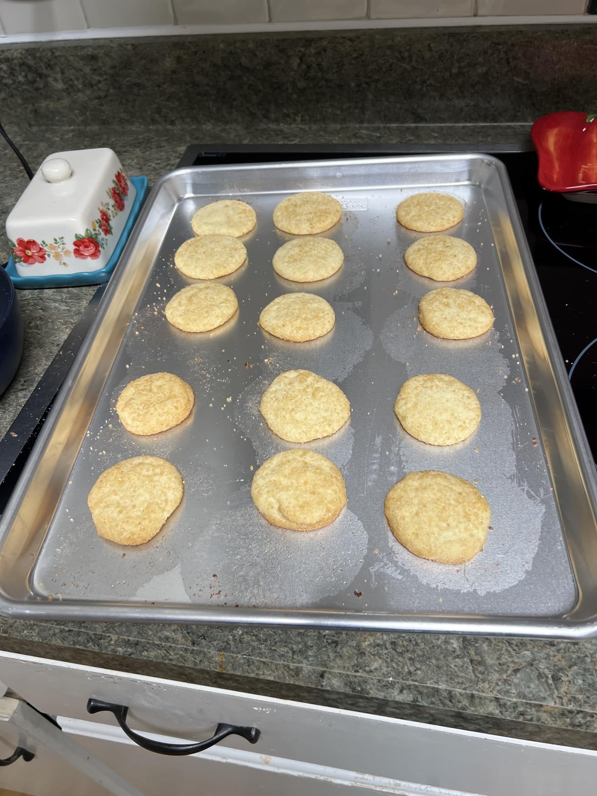 Nordic Ware Naturals Half Sheet - USA Made Aluminum Commercial Quality Sheet Pan for Baking or Roasting, Encapsulated Galvanized Steel Rim Prevents Warping, 2-Pack customer photo 2