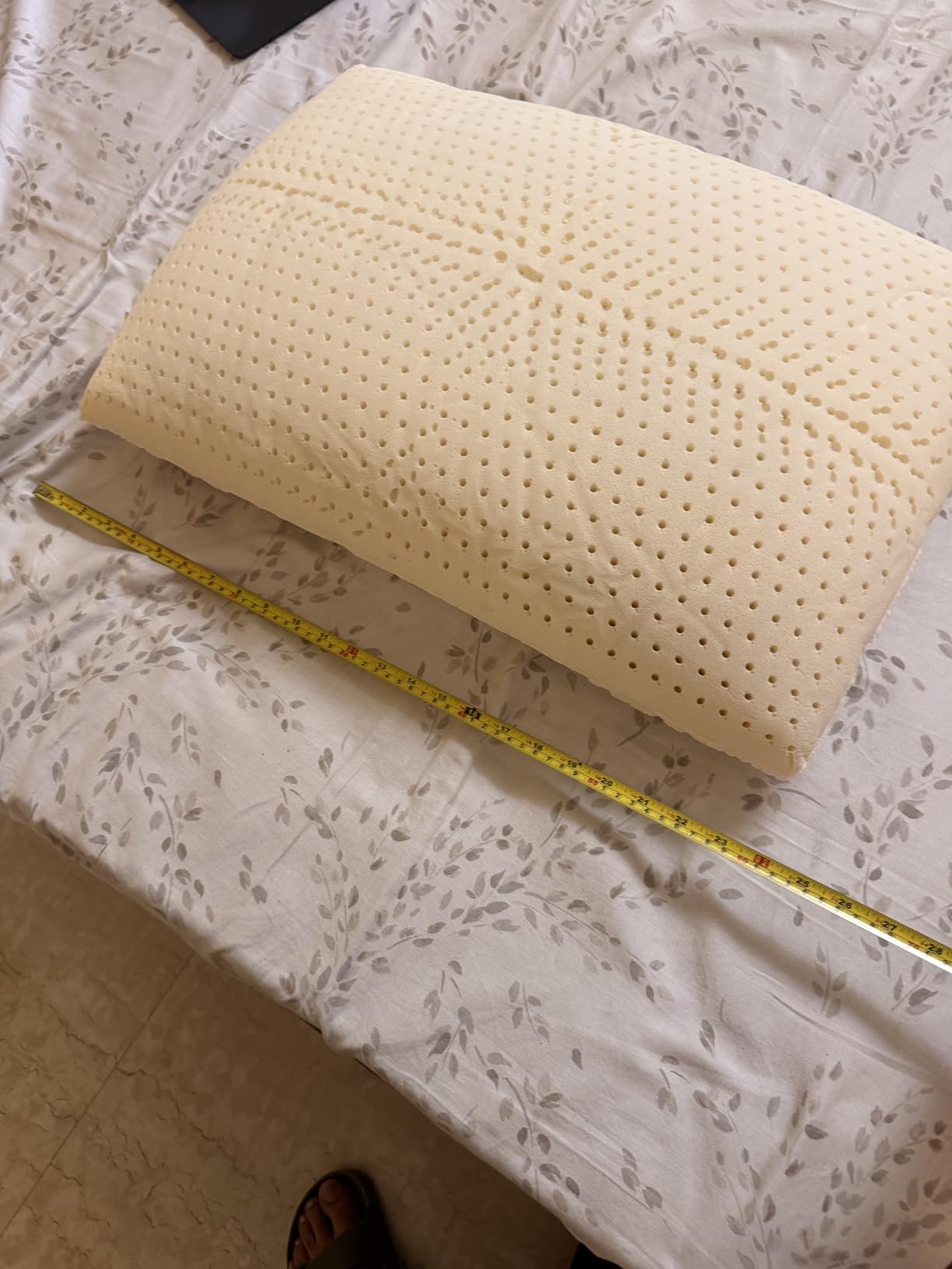 ORGANIC TEXTILES 100% Talalay Latex Bed Pillow with GOTS Certified Organic Cotton Cover (King Size - Medium) - Pack of 1 customer photo 1