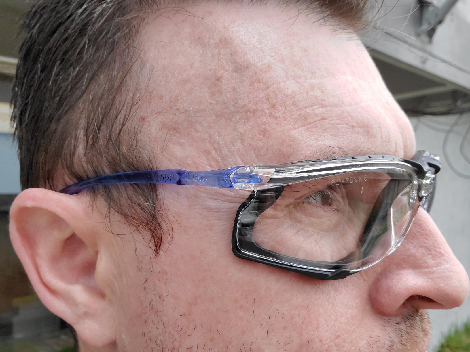 3M Safety Glasses, Virtua CCS, Anti-Fog Clear Lens, Blue Frame, ANSI Z87 customer photo 1