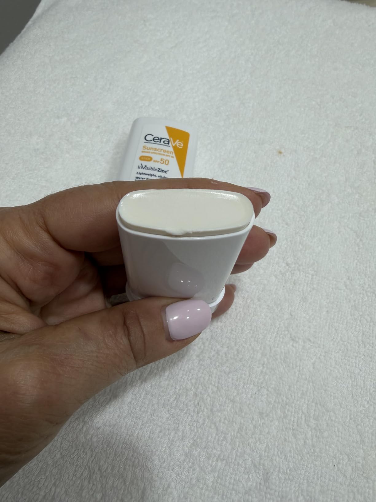 CeraVe Mineral Sunscreen Stick, SPF 50 Face Sunscreen, Travel Size, 0.47oz customer photo 1