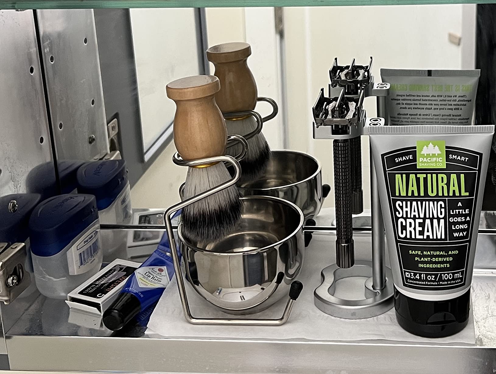 Pacific Shaving Company Natural Shaving Cream - Shea Butter + Vitamin E Shave Cream for Hydrated Sensitive Skin - Clean Formula for a Smooth, Anti-Redness + Irritation-Free Shave Cream (3.4 Oz) customer photo 1