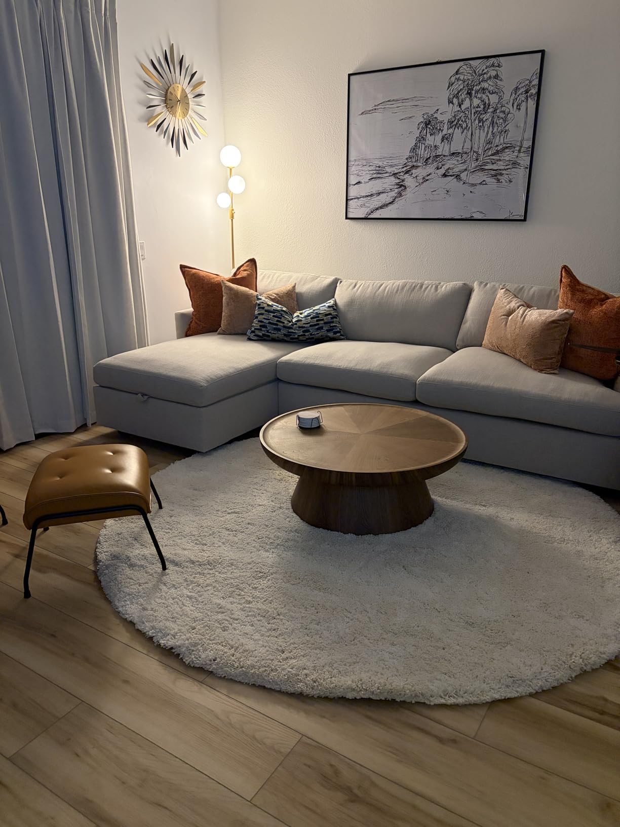 SAFAVIEH Milan Shag Collection 8' x 10' Ivory SG180 Solid Non-Shedding Living Room Bedroom Dining Room Entryway Plush 2-inch Thick Area Rug customer photo 1