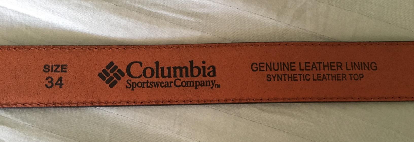 Columbia Men's Casual Everyday Leather Belt – Jeans, Chinos and Daily Wear customer photo 1