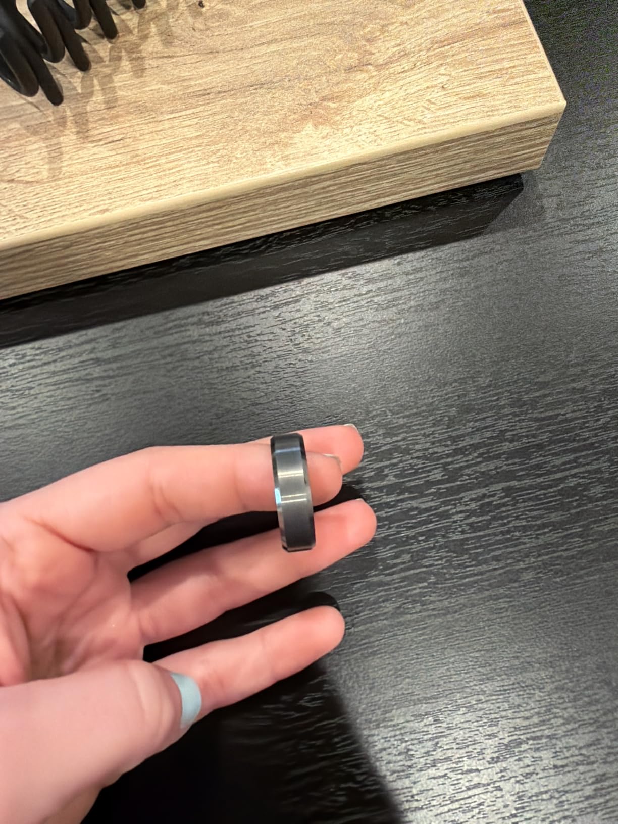 King Will Tungsten Men's Wedding Ring - Available in 6mm to 10mm customer photo 2