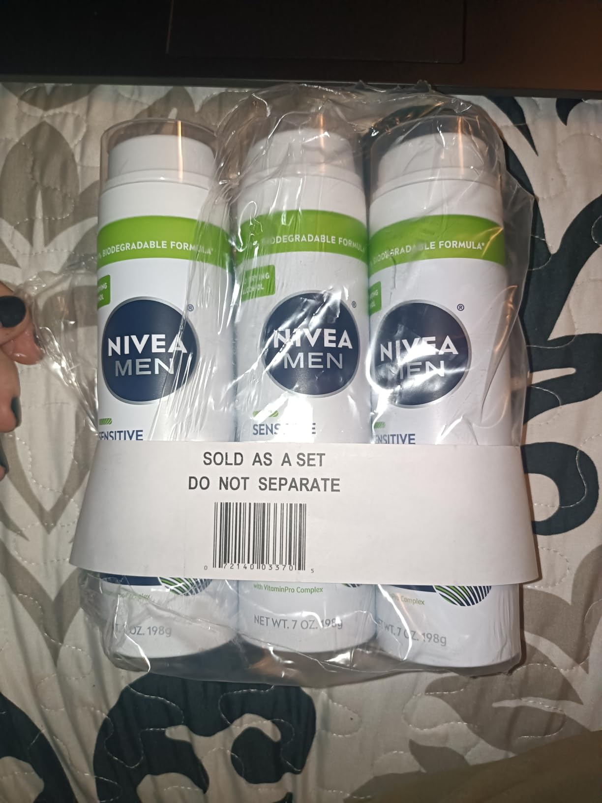 NIVEA MEN Sensitive Shave Gel, No Drying Alcohol, Mulitpack, 3 x 7 OZ customer photo 2