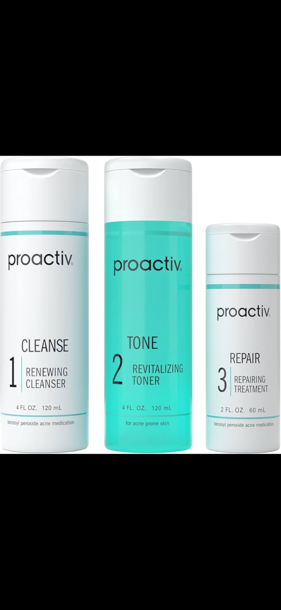 Proactiv 3 Step Acne Treatment - Benzoyl Peroxide Face Wash, Repairing Acne Spot Treatment for Face and Body, Exfoliating Toner - 30 Day Complete Acne Skin Care Kit customer photo 2