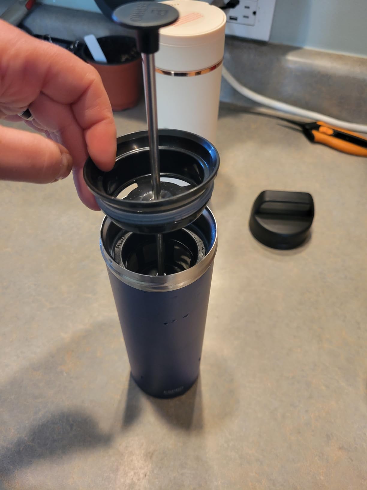 ESPRO Go P0 Insulated French Press Coffee Maker for Travel, 16oz, Black customer photo 2