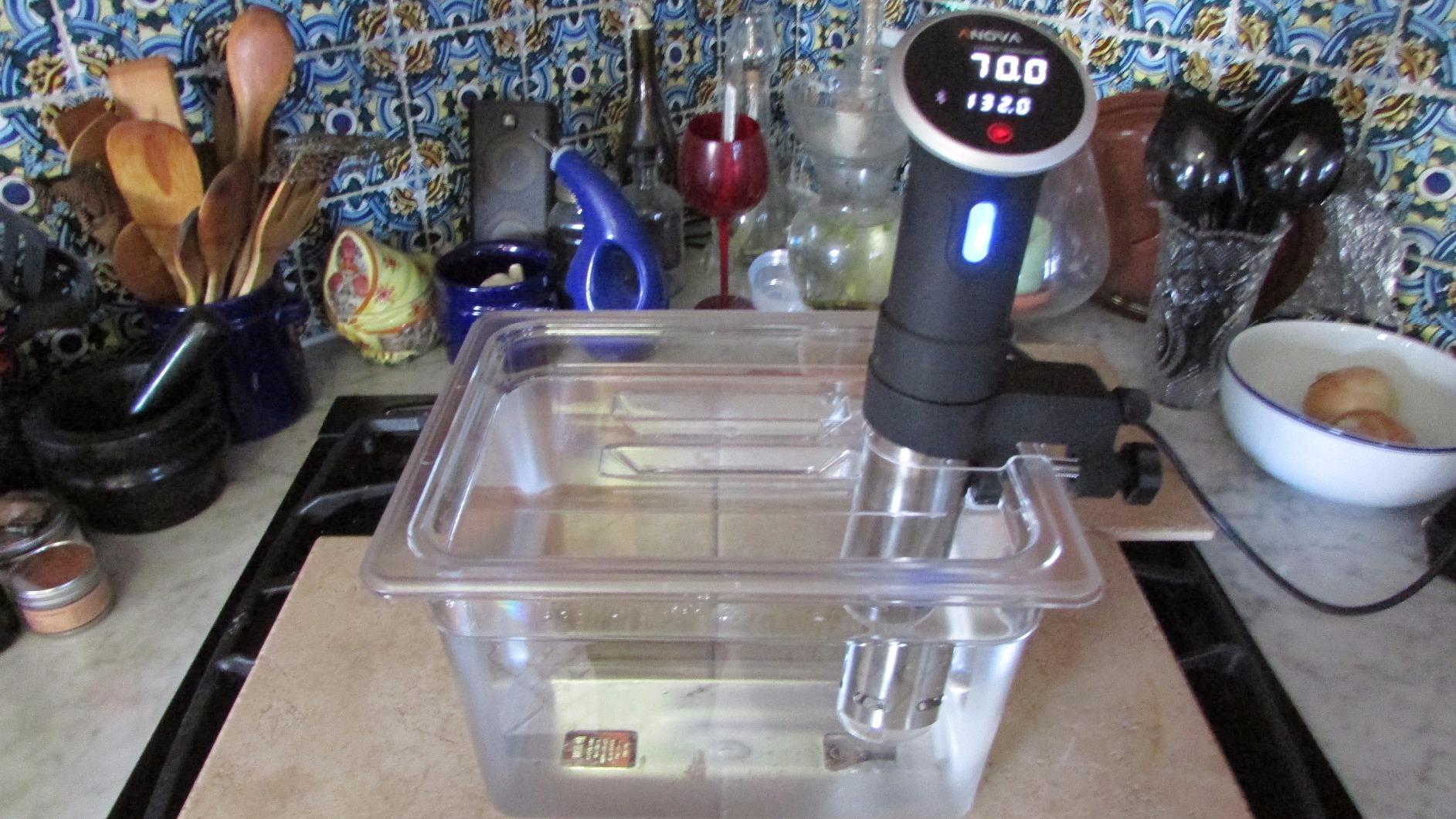LIPAVI Sous Vide Container Model C20 6.5 Gallon (26 qt) 21 x 12.8 Inch, 8 Inch deep, Clear, Heat-Resistant Polycarbonate Tub - (NOT INCLUDED Matching rack and lids for Joule, Anova ++ sold separately) customer photo 1