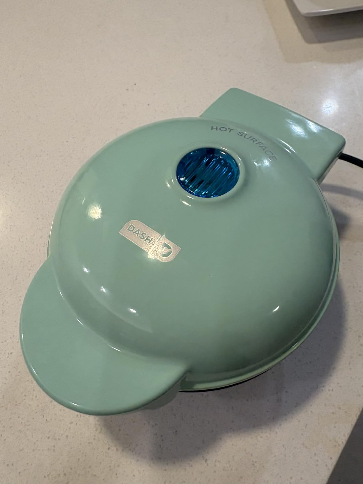 Dash Mini Maker Griddle, 4 Inch Nonstick Cooking Surface, Aqua customer photo 1