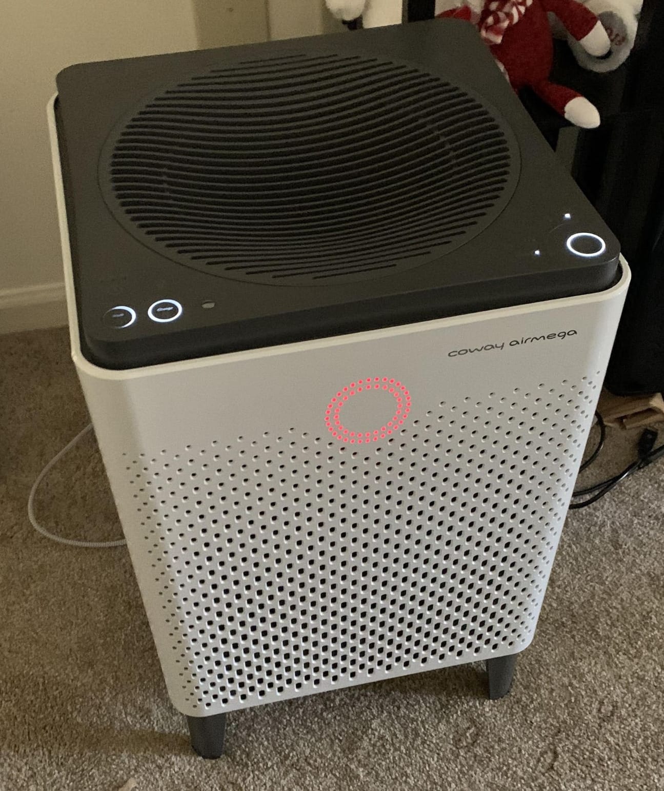 COWAY Air Purifier for Home Up to 3,120ft², Washable Pre-Filter and HEPA Filter for Smoke, Allergies, Pet Dander, Odor, AQI, Auto & Sleep Mode, Timer, 5yr Warranty, Airmega 400 White, AP-2015F customer photo 1