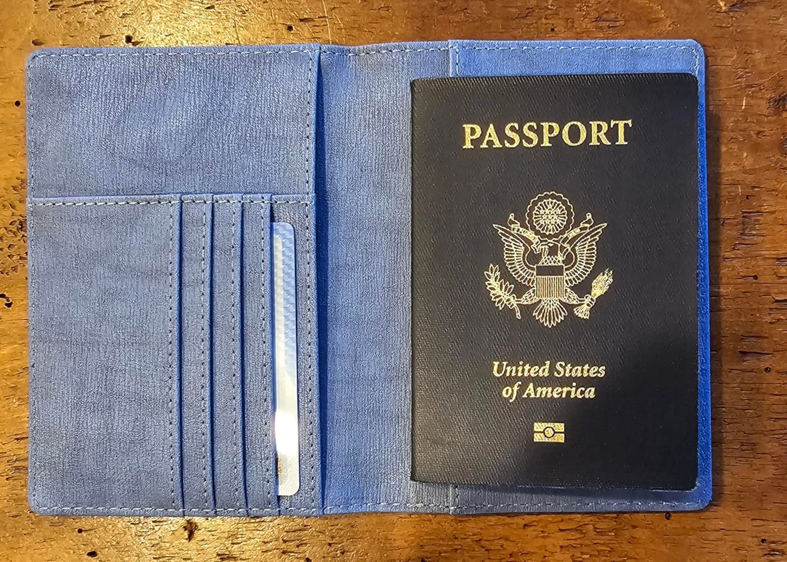 FINTIE Passport Holder, Slim Travel Wallet RFID Blocking Card Case Cover customer photo 2