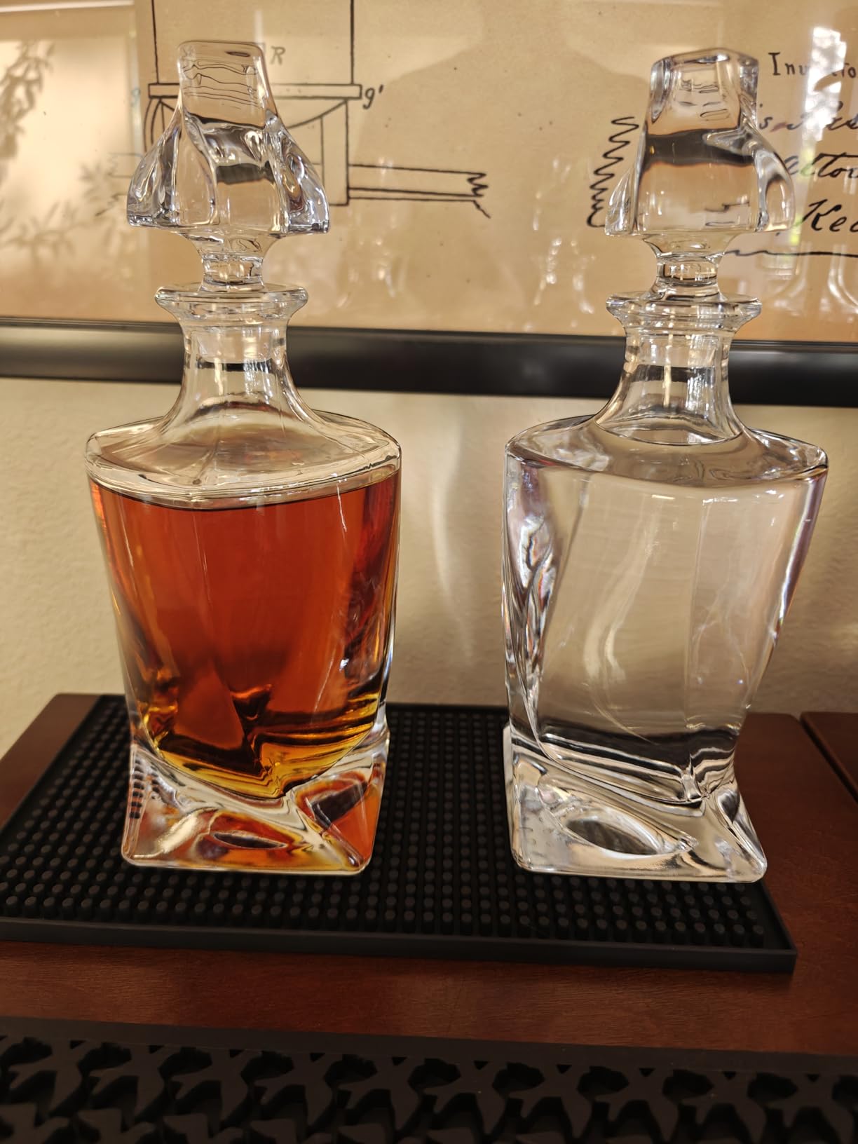 Square 25oz Whiskey Decanter with Glass Stopper customer photo 2