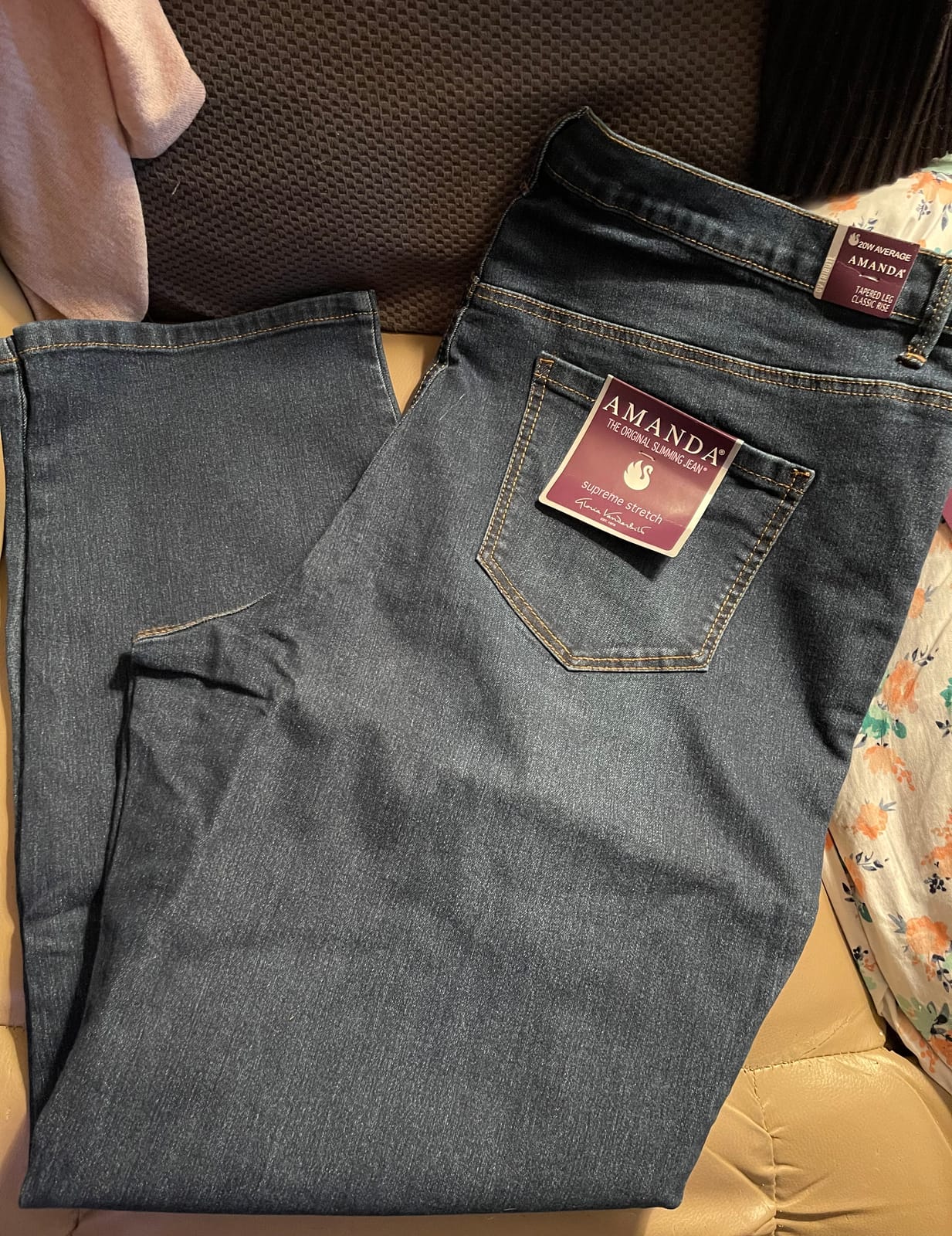 Gloria Vanderbilt Womens Amanda Classic High Rise Tapered Jean Plus Size customer photo 1