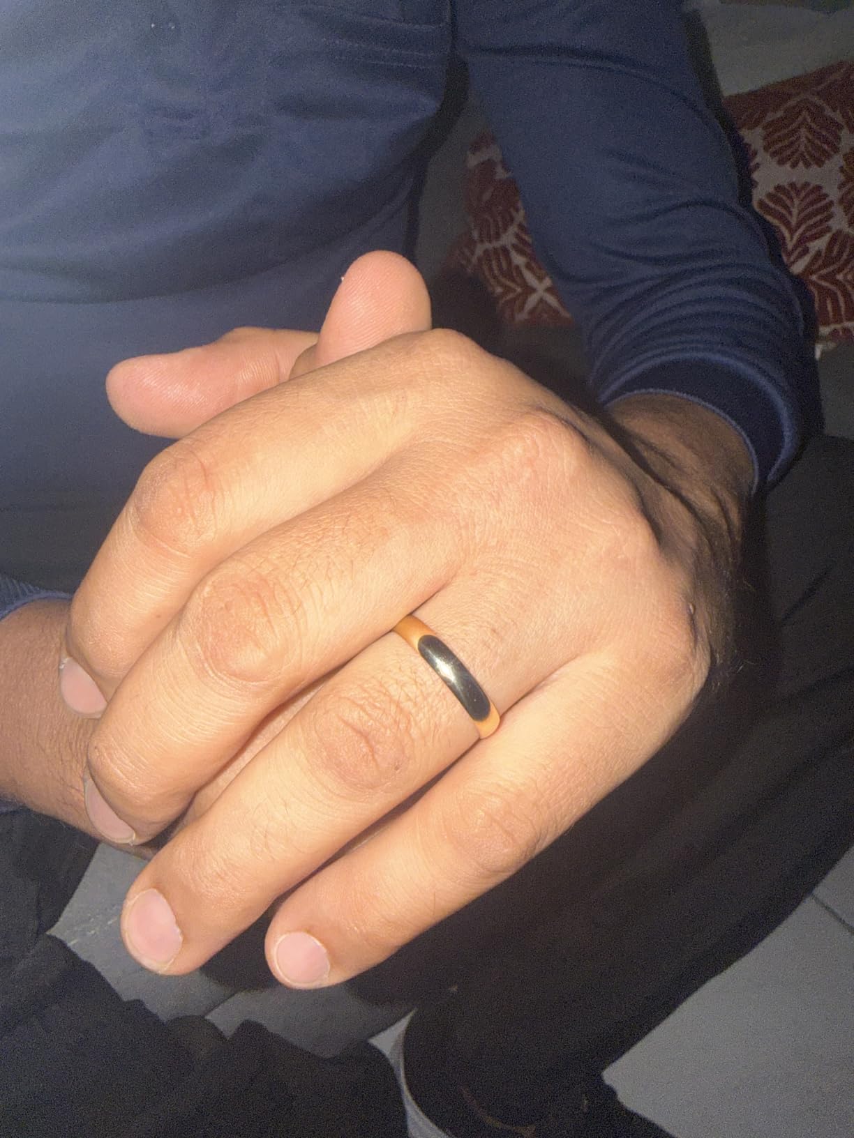 Oxford Ivy Wedding Band 14K or 10K Solid Gold 4mm Plain Ring, Men or Women customer photo 1