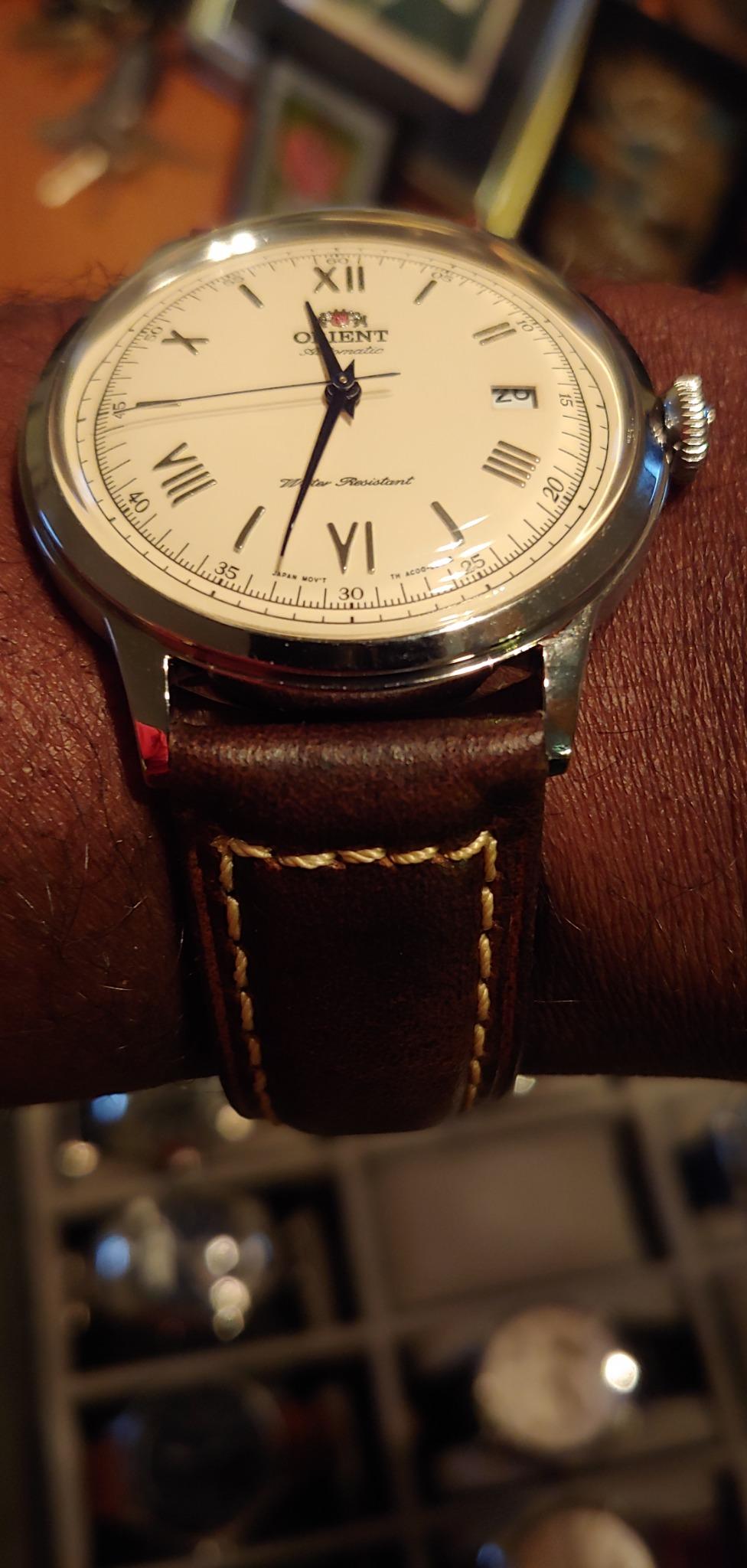 Orient Bambino Version 2 | Automatic/Hand-Winding Wrist Watch | 40.5 mm Case | Classic Watch customer photo 1