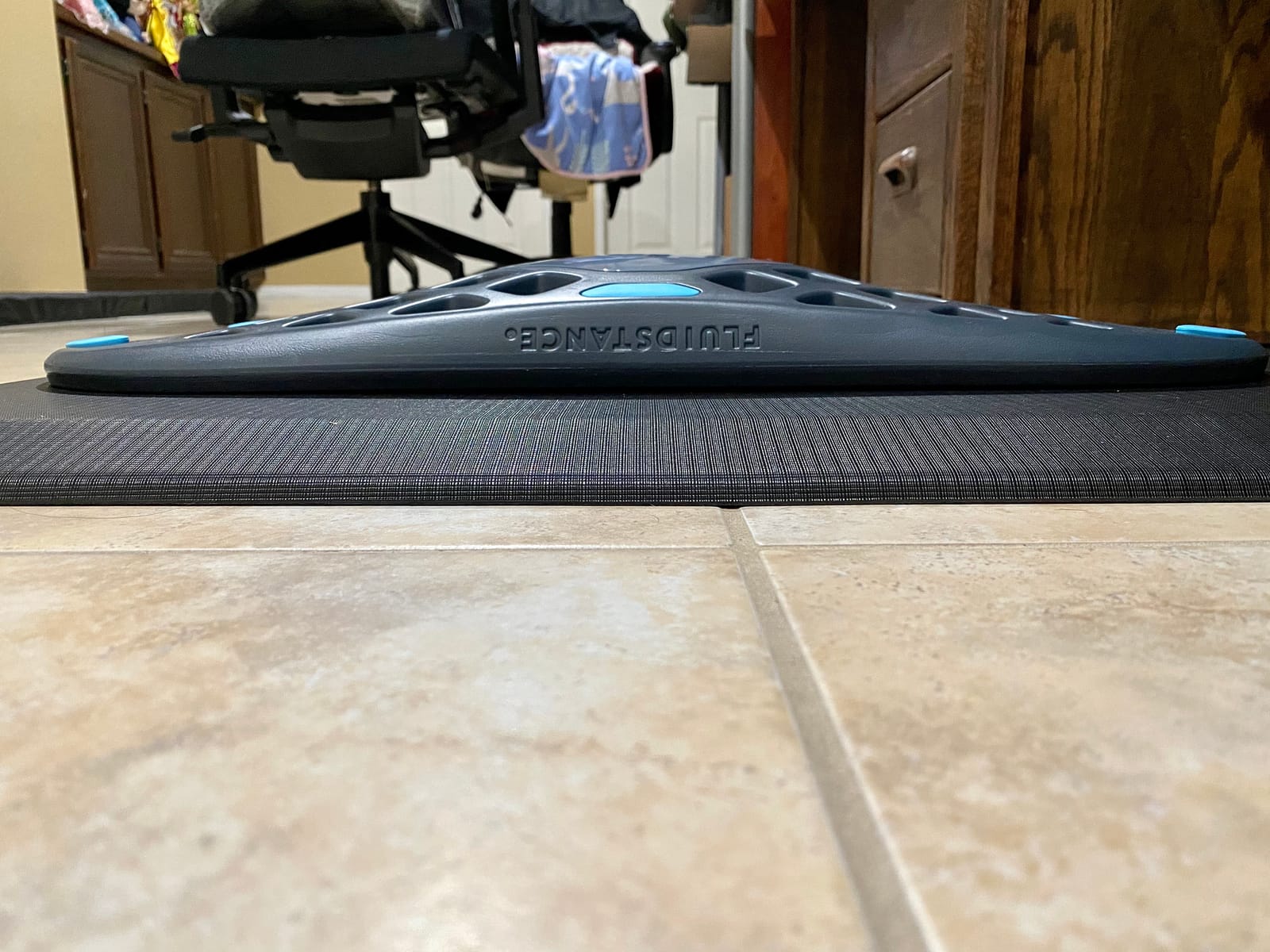 FluidStance Adult Balance Board for Standing Desk - Anti Fatigue USA Made 360 Degree Rocker Wobble Board as Exercise Equipment to Increase Focus & Movement - Sustainable Anti-Slip Plane Standing Board customer photo 1