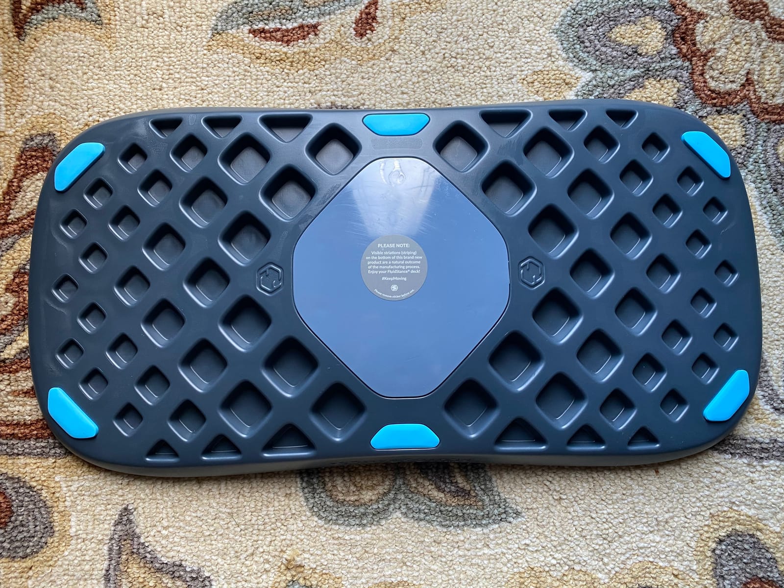 FluidStance Adult Balance Board for Standing Desk - Anti Fatigue USA Made 360 Degree Rocker Wobble Board as Exercise Equipment to Increase Focus & Movement - Sustainable Anti-Slip Plane Standing Board customer photo 2