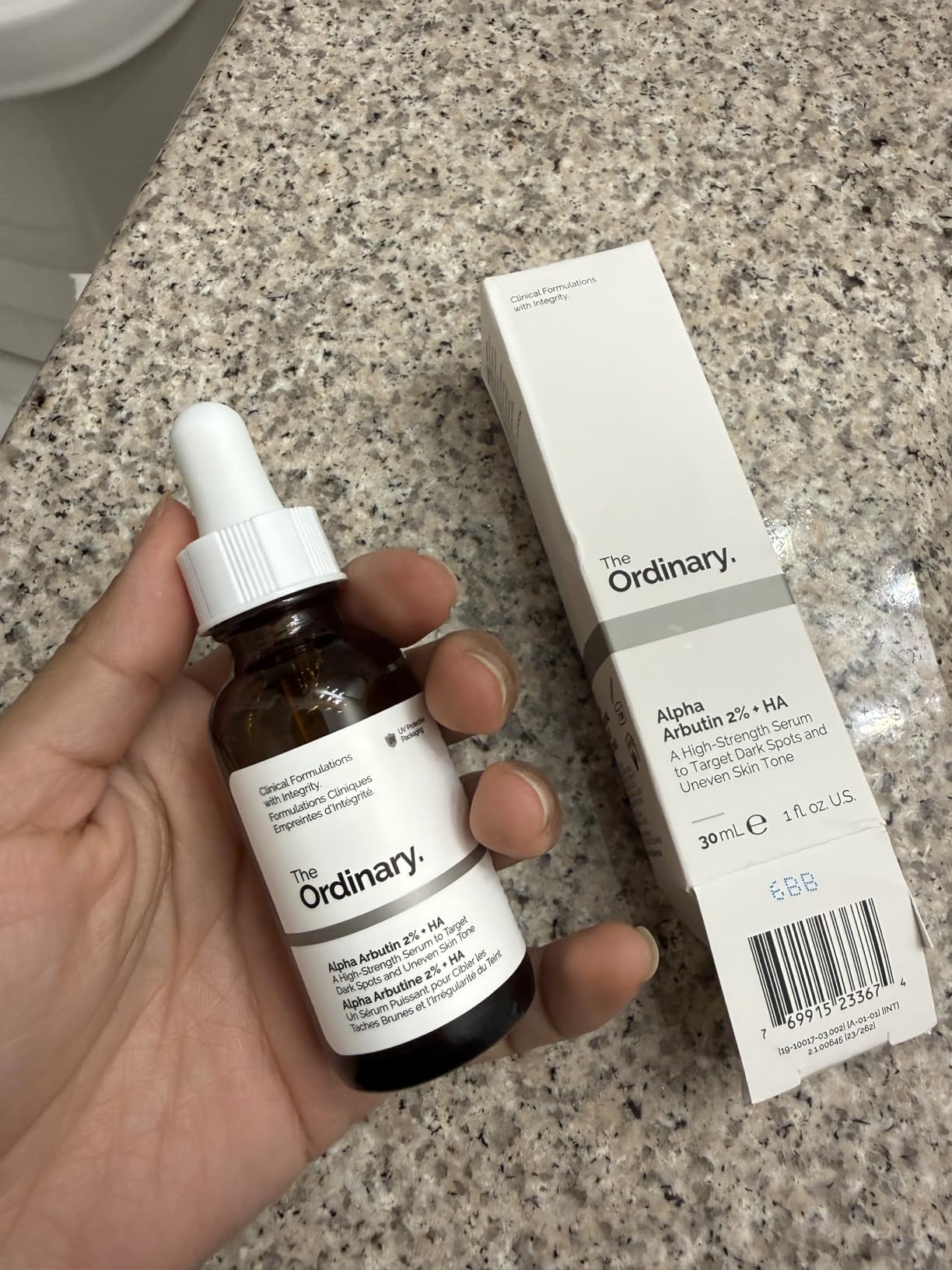 The Ordinary Alpha Arbutin 2% + Hyaluronic Acid, Brightens Skin and Targets Dark Spots, 1 Fl Oz customer photo 2