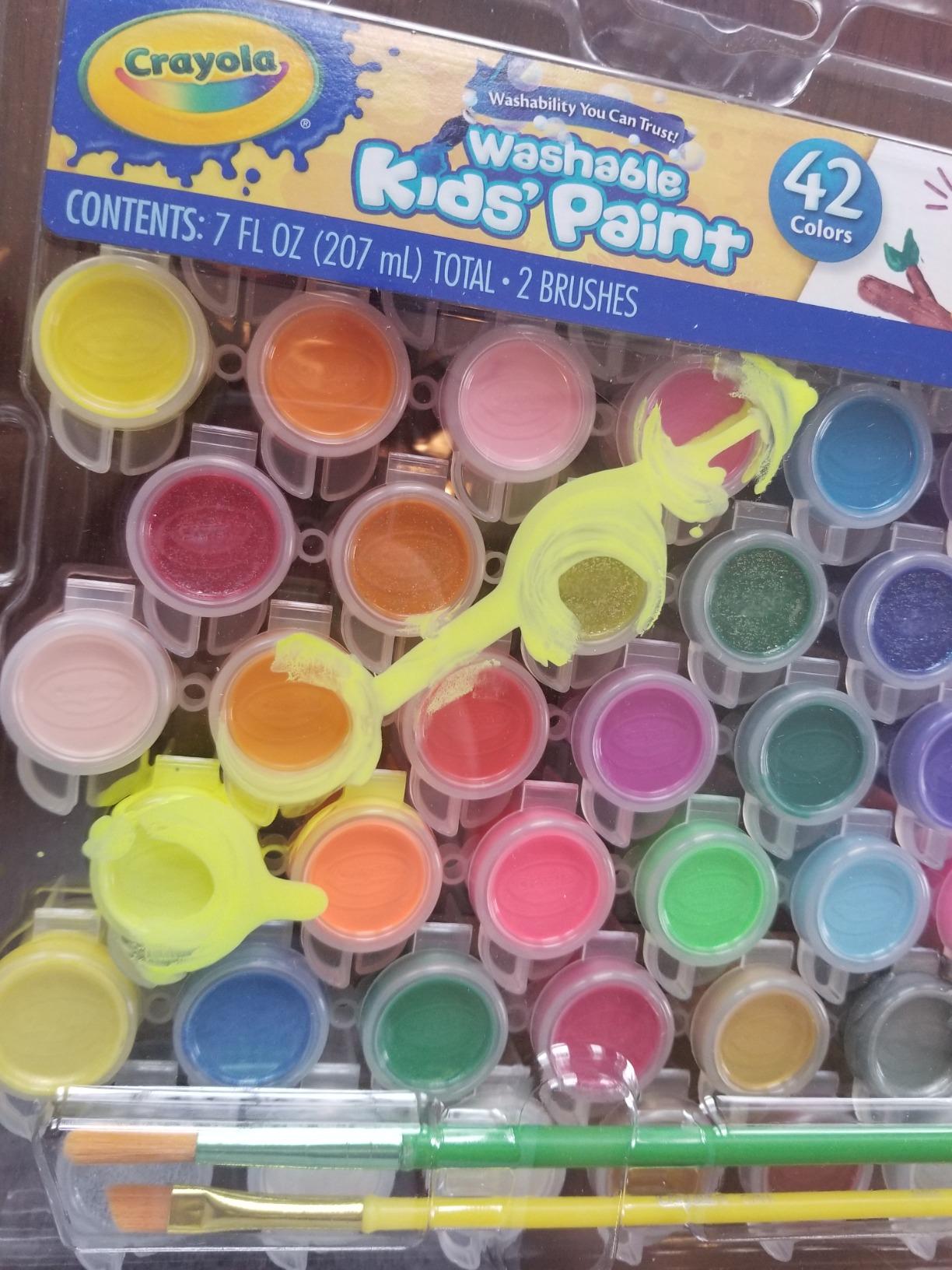 Crayola Kids Washable Paint Set, 42 Ct. Gift for Kids, Ages 3, 4, 5, 6, 7, Assorted customer photo 2