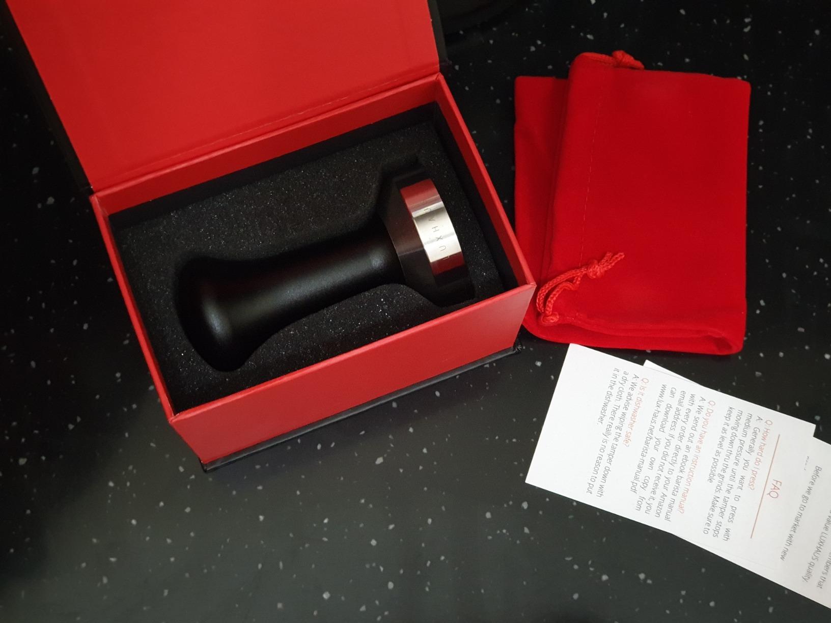 LuxHaus 58mm Espresso Tamper - LuxHaus Premium Barista Coffee Tamper - 100% Flat Stainless Steel Base customer photo 1