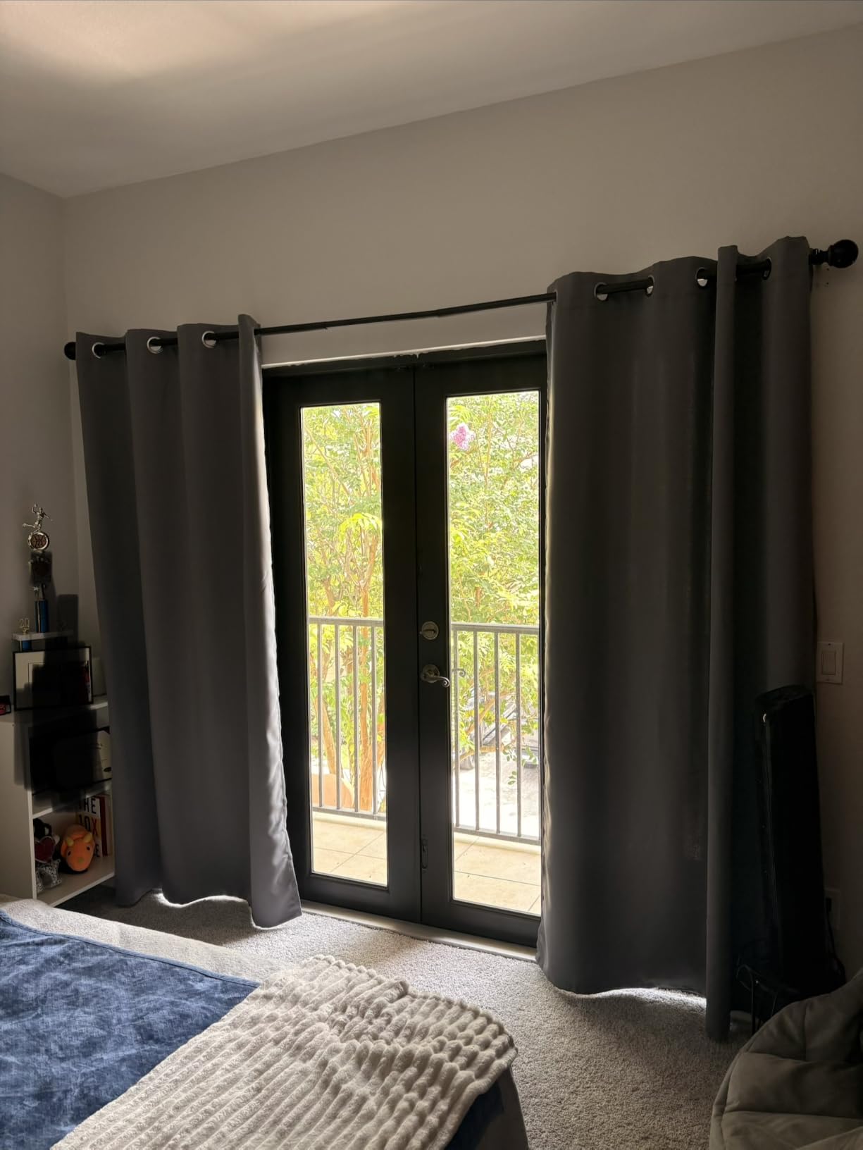 Yakamok Grey Room Darkening Curtains 52x84 inch Gray Grommet-Living Room customer photo 1