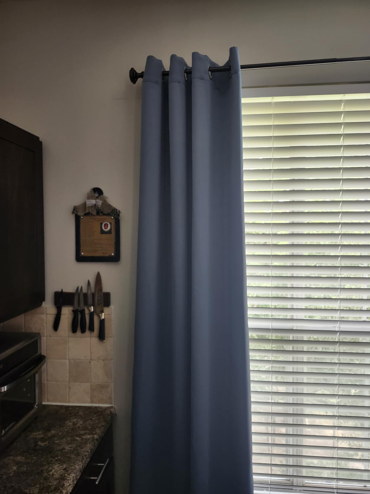 Yakamok Grey Room Darkening Curtains 52x84 inch Gray Grommet-Living Room customer photo 2