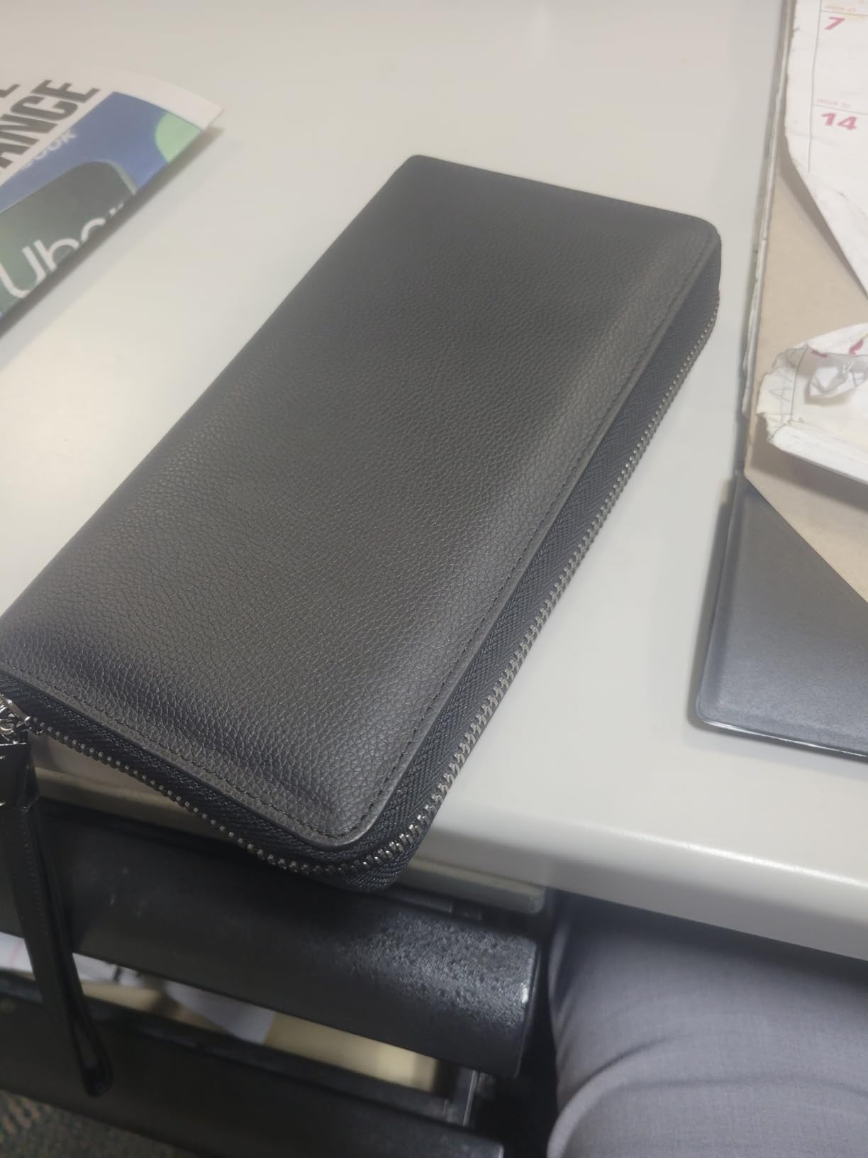 Bveyzi Women RFID Blocking Wallet Leather Zip Around Phone Clutch Large Capacity Ladies Travel Purse Wristlet customer photo 1