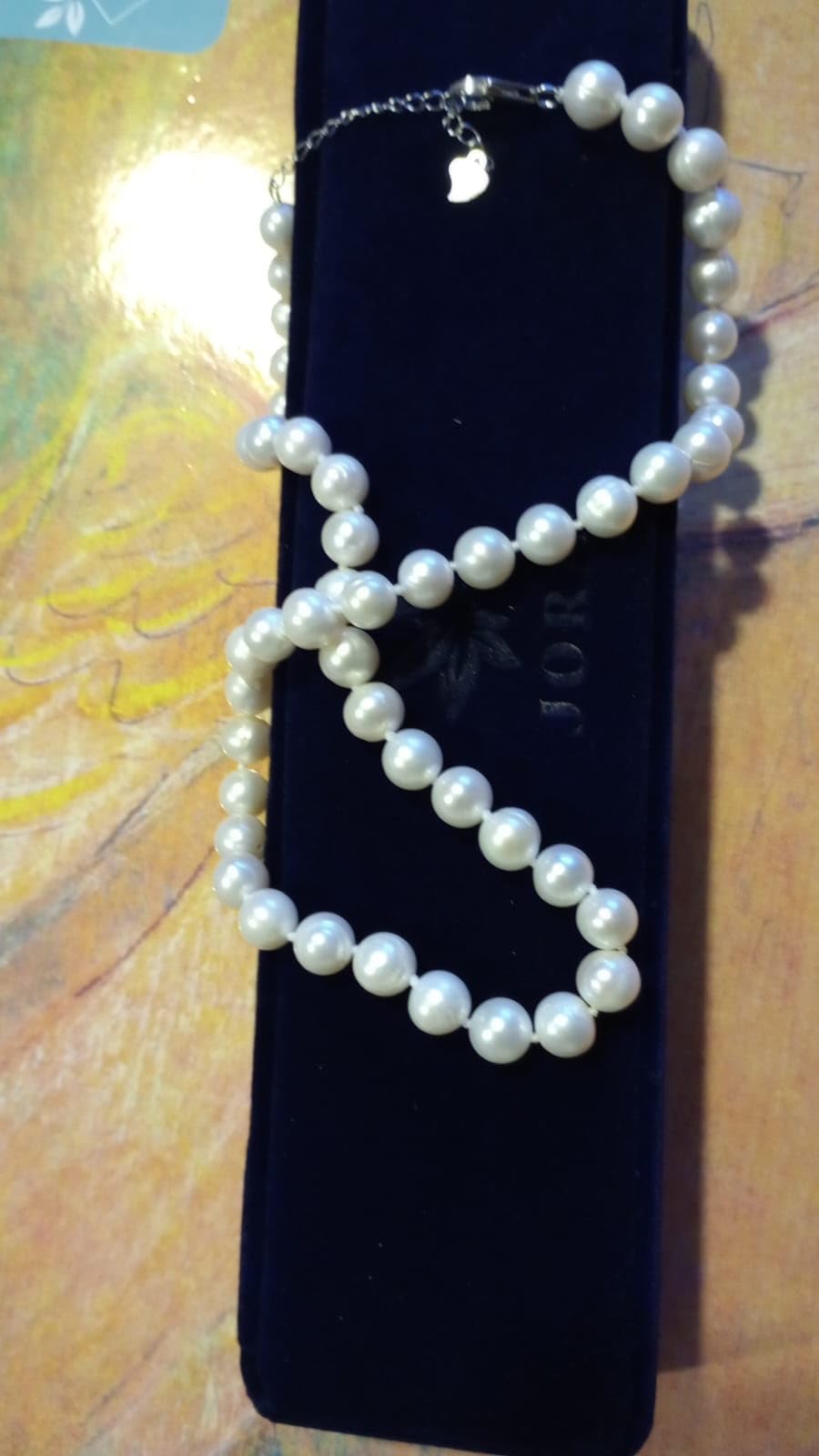 White Freshwater Cultured Pearl Necklace for Women in 18 Inch Princess Length customer photo 1