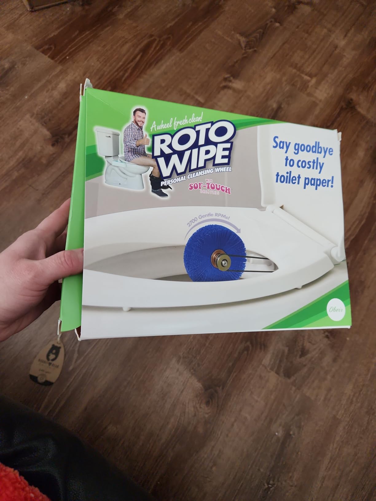 Prank-O Roto Wipe Prank Gift Box – Funny Empty Gag Gift Packaging for White Elephant, Christmas & Office Parties, Hilarious Joke Gift Box to Hide Real Presents for Friends & Coworkers customer photo 2