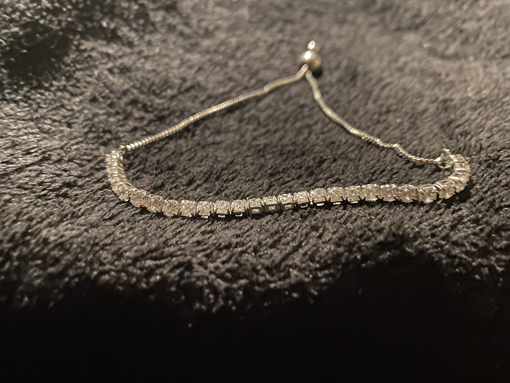 J.Fée Silver Bracelet, S925 Tennis Bracelet with Sparkling 5A Cubic Zirconia Silver Bracelets for Women Adjustable Bracelet for Women Bracelets Womens Bracelet Women Gifts for Women Mom customer photo 2