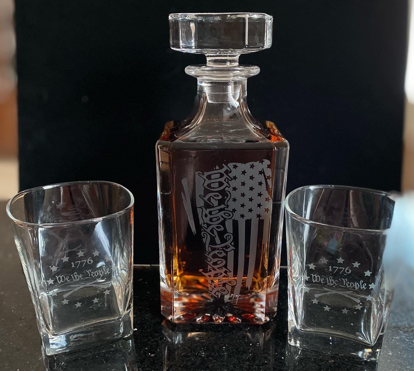 Whiskey Decanter for Liquor Scotch Bourbon Vodka or Wine, 750ml customer photo 1