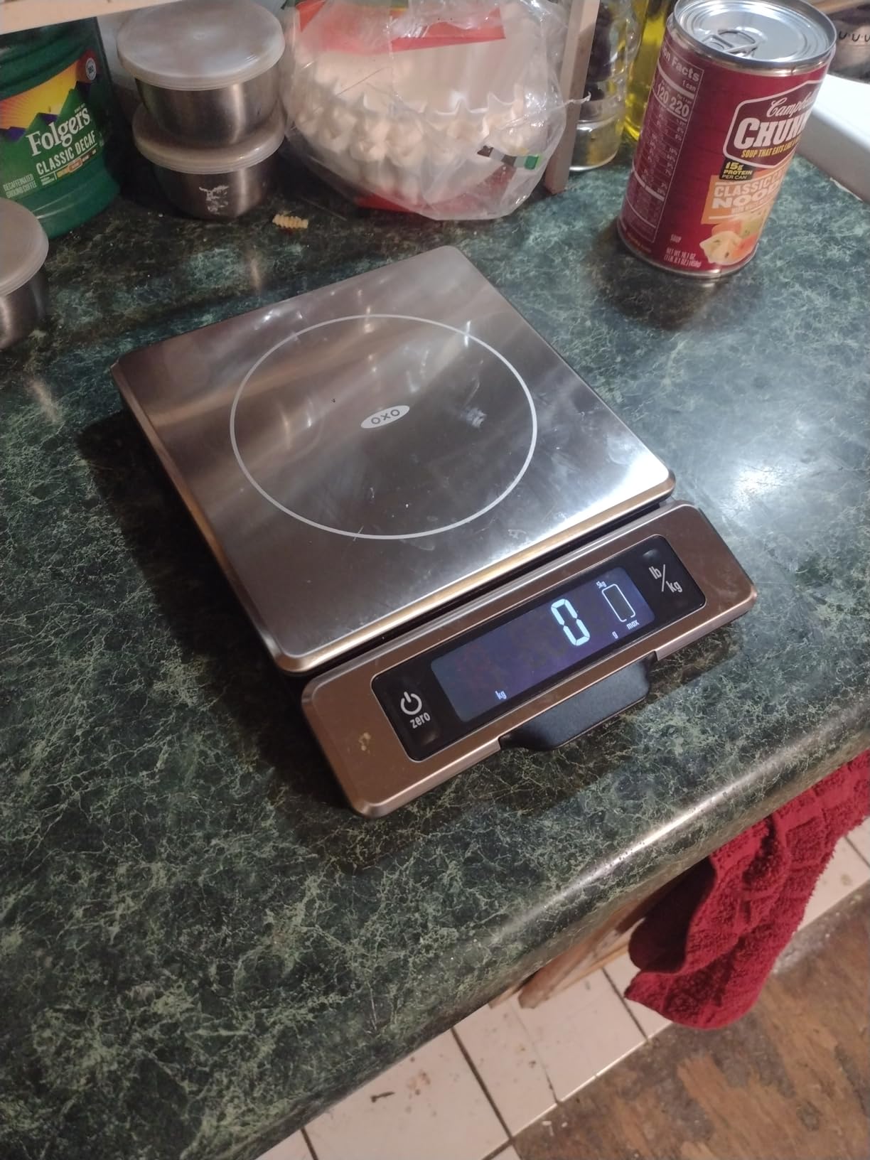OXO Good Grips 11 Pound Stainless Steel Food Scale with Pull-Out Display customer photo 1