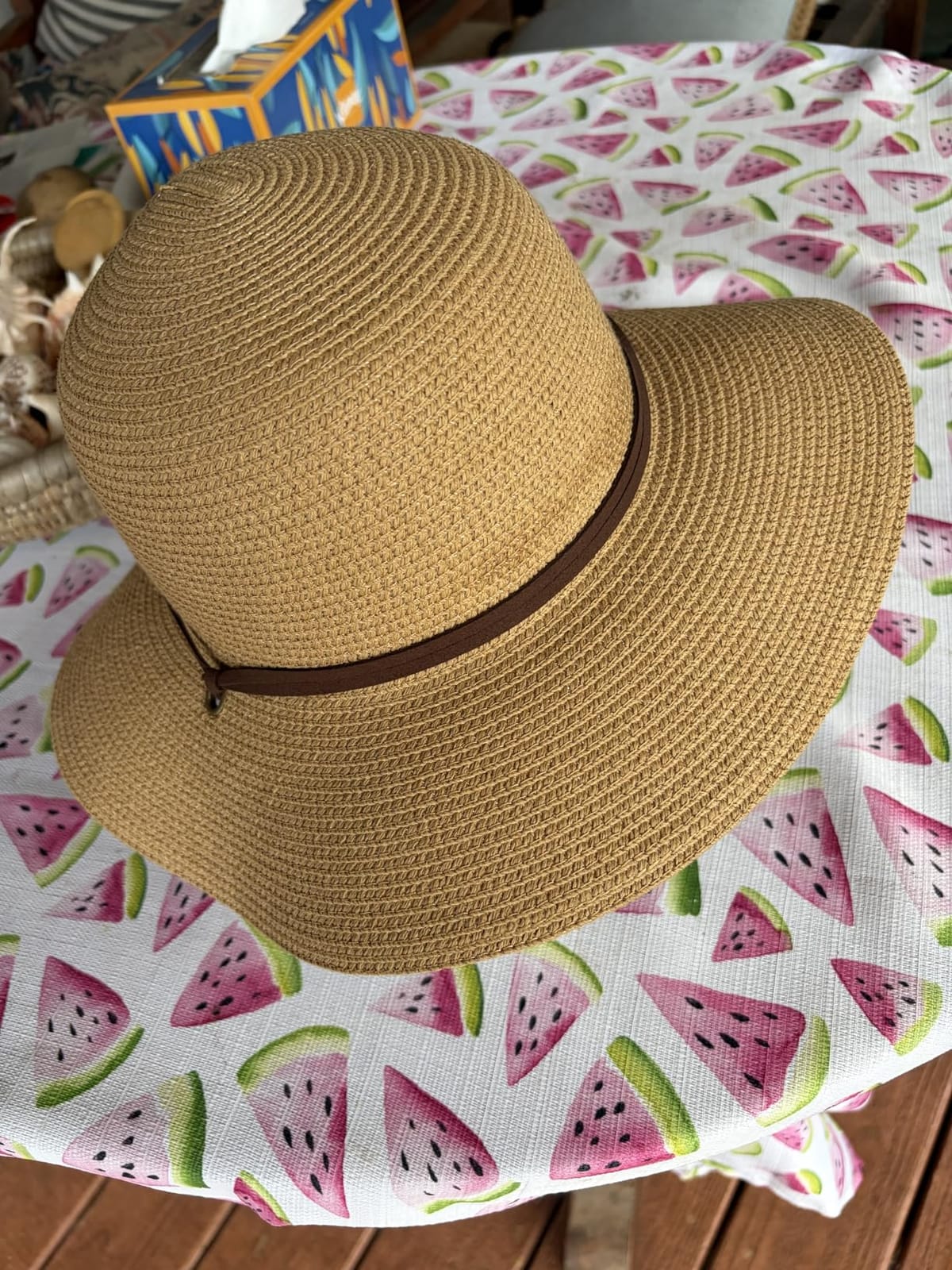 FURTALK Womens Wide Brim Sun Hat with Wind Lanyard UPF Summer Straw Sun Hats for Women customer photo 1