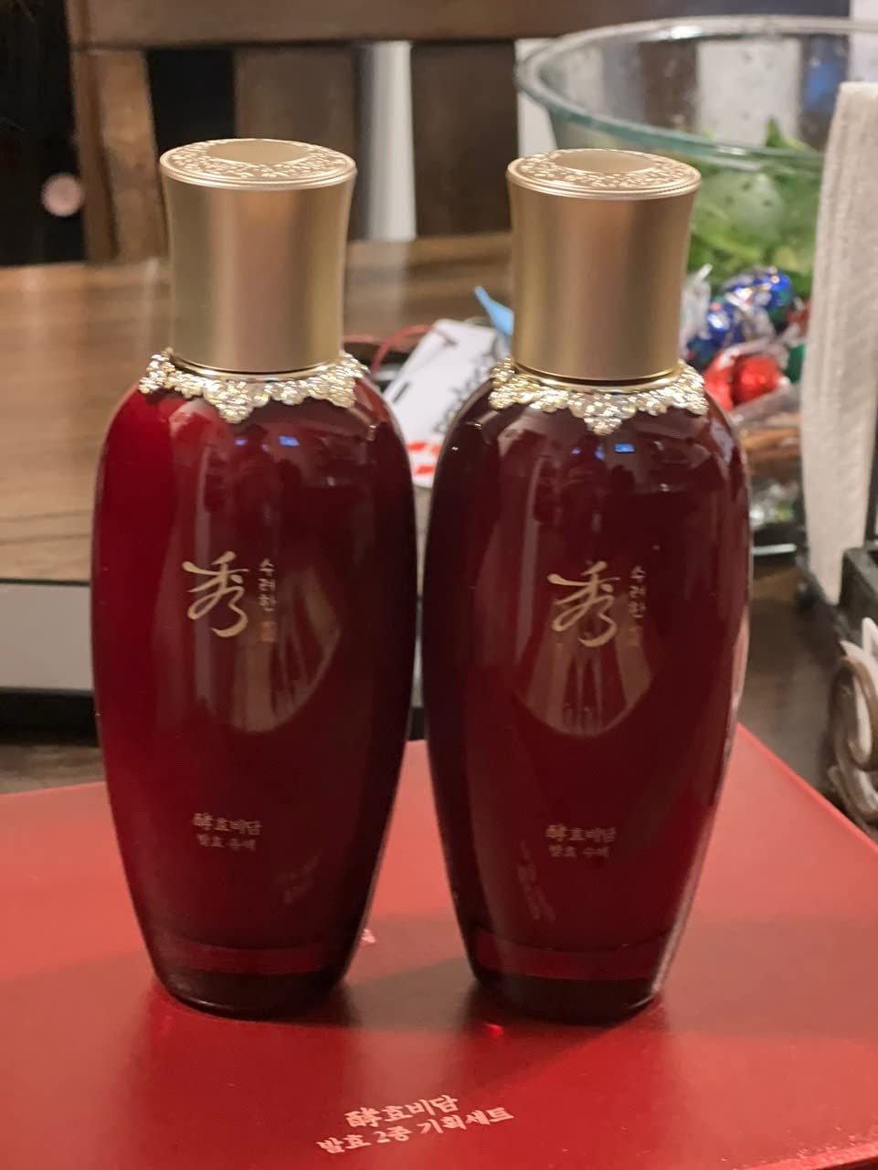 Sooryehan Hyobidam Fermented Skincare Gift Set with Wild Ginseng - Premium Korean Anti-Aging Skin Care Kit for Intense Hydration, 13.53 fl oz (Full Size Toner & Emulsion + Mini Cream, Eye Cream, Mask) customer photo 2