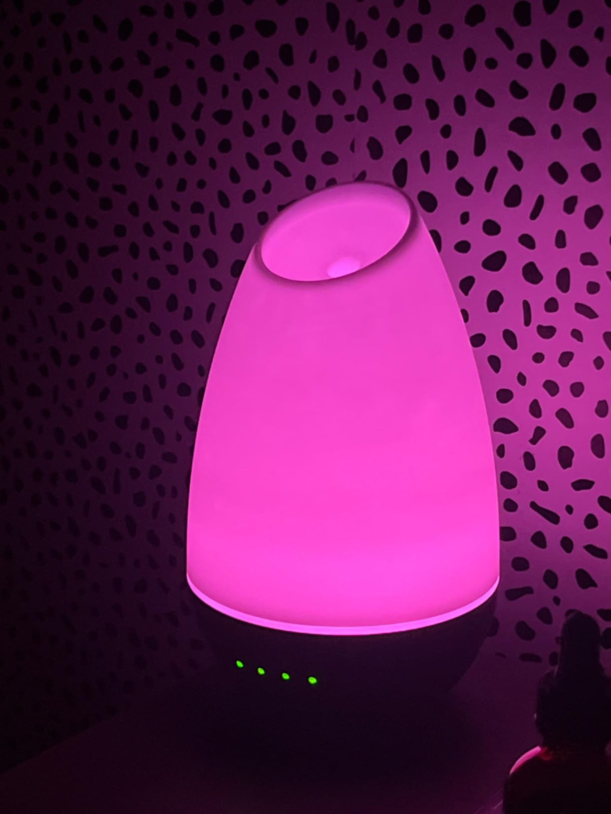 HealthSmart 500ML Essential Oil Diffuser for Large Rooms, Cool Mist Humidifier and Aromatherapy Diffuser, Adjustable Timer, Mist Mode and 7 LED Light Colors, White (Pack of 1) customer photo 1