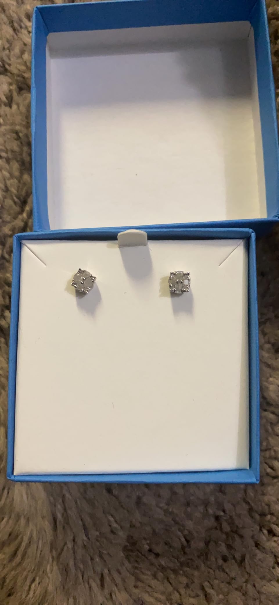 Women Round Diamond Stud Earrings Set In 925 Sterling Silver | Natural or Lab Grown | 14K Gold Bezel | White Yellow or Rose | Independent Lab Certified | Hypoallergenic customer photo 2