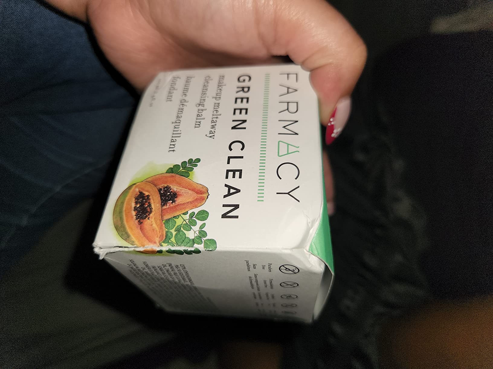 Farmacy Makeup Remover Cleansing Balm - Green Clean Waterproof Makeup Remover Balm + Oil Cleanser for Face - Gently Melts Make Up + SPF - Hydrates + Softens Skin with Super Greens + Papaya (100ml) customer photo 1