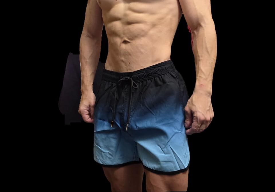 maamgic Mens Boys Short 80s 90s Vintage Swim Trunks with Mesh Lining Quick Dry Swim Suits Board Shorts customer photo 1