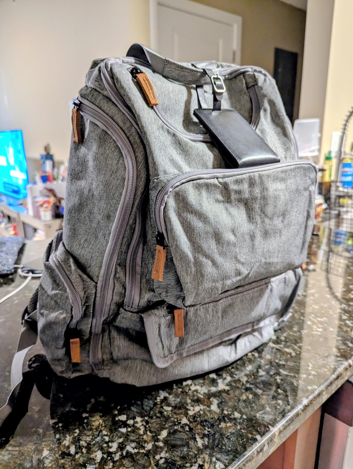 Mancro Diaper Bag Backpack, Dad Diaper Bag with 2 Side Insulated Pockets customer photo 2