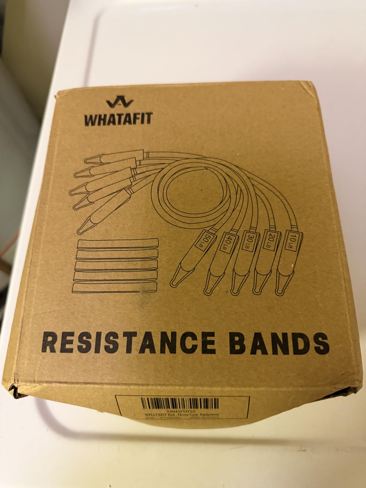 WHATAFIT Resistance Bands with Handles, 5-Level Exercise Bands for Workout customer photo 1