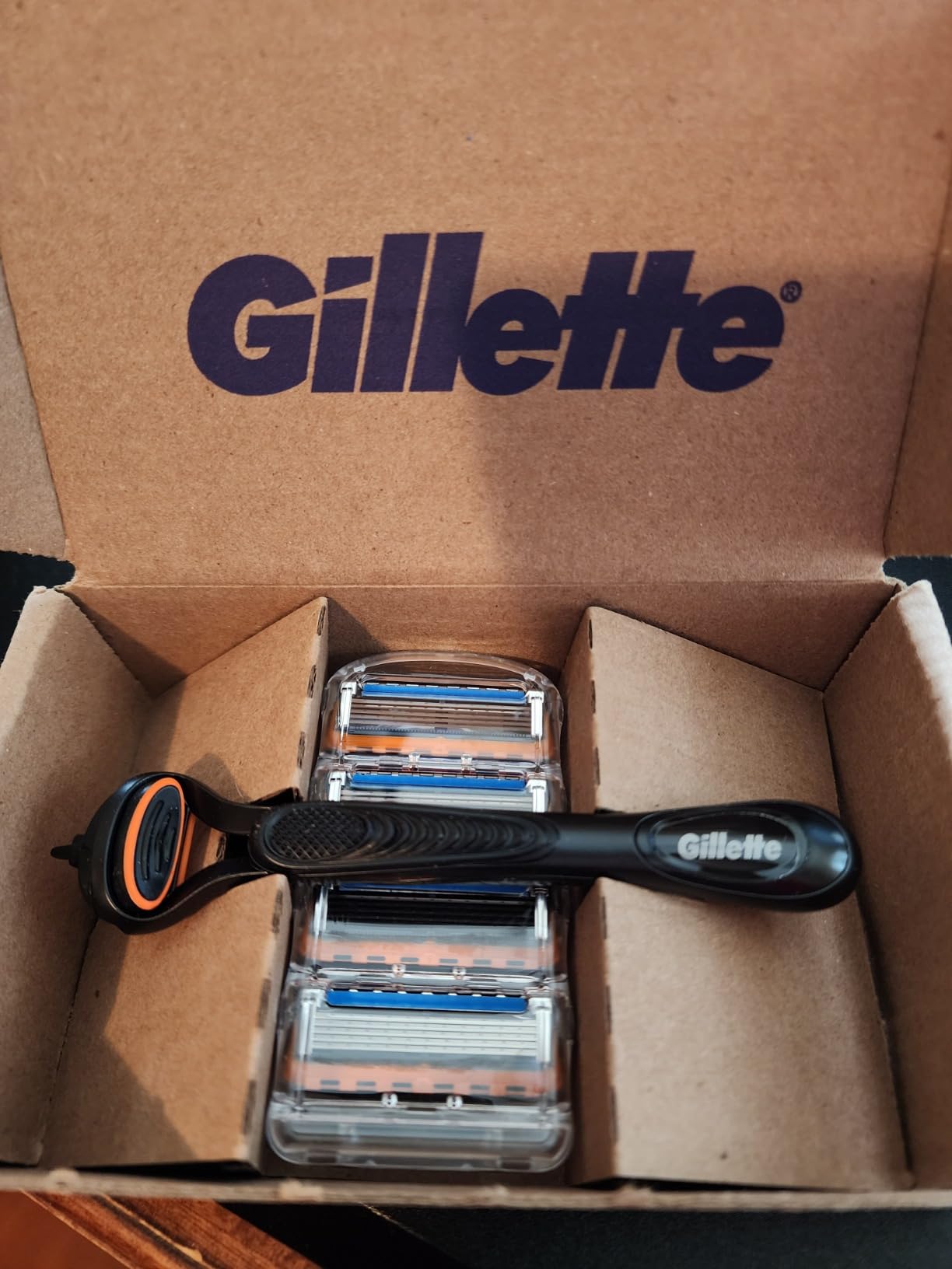 Gillette Fusion5 Razors for Men, 1 Razor, 4 Blade Refills, Lubrastrip for a More Comfortable Shave customer photo 1