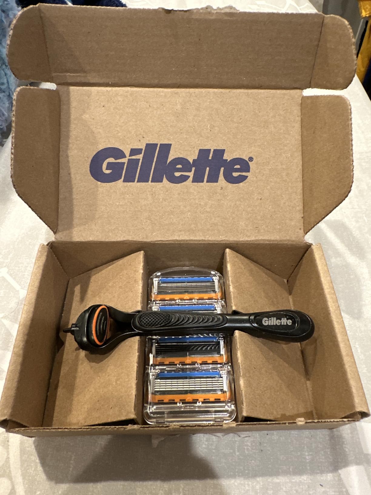 Gillette Fusion5 Razors for Men, 1 Razor, 4 Blade Refills, Lubrastrip for a More Comfortable Shave customer photo 2