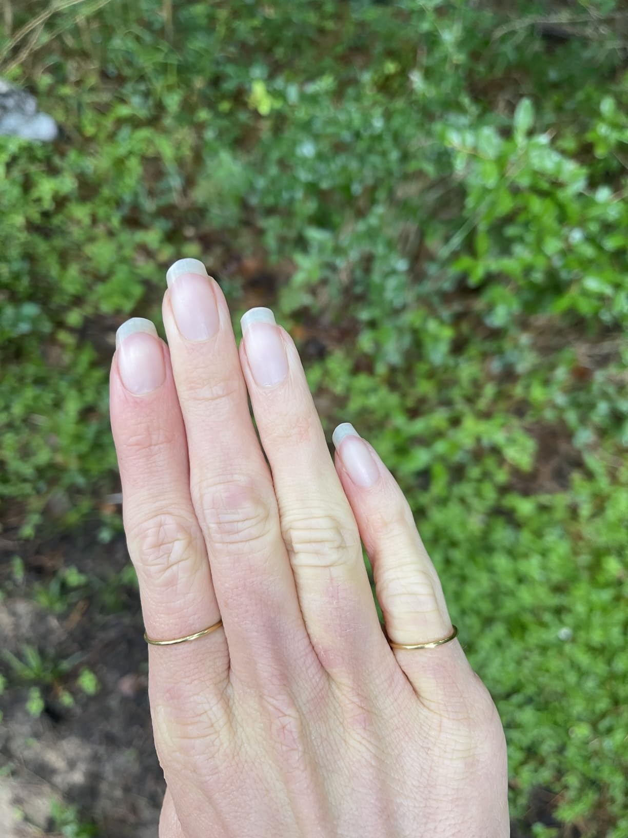 MILACOLATO 1mm Stainless Steel Stacking Rings for Women | Thin 14K Gold Plated Band Rings | Stackable Knuckle Rings Thumb Pinky Midi Rings | Comfort-Fit Size 3/4/5/6/7/8/9 customer photo 1