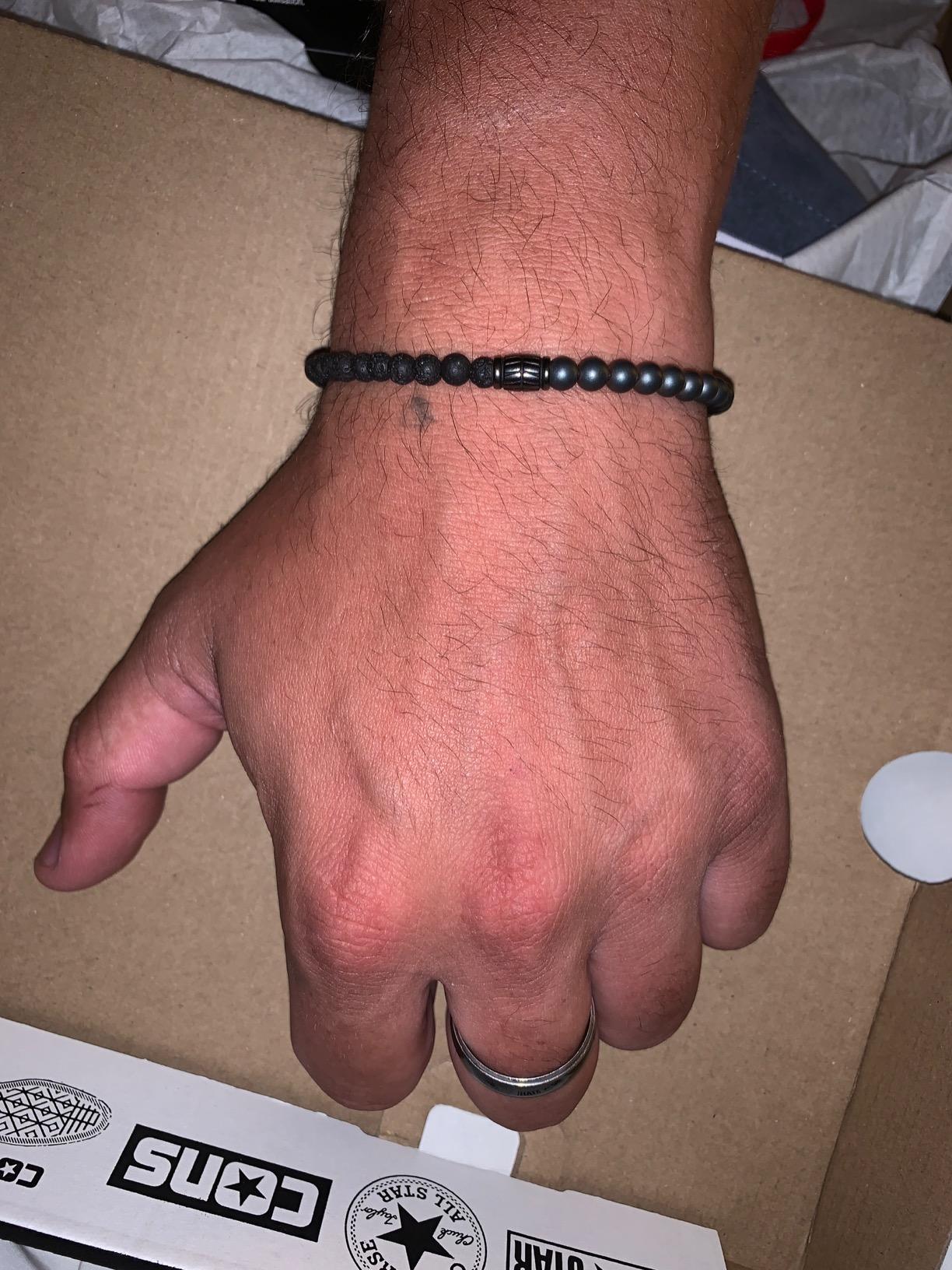 Fossil Men's Beaded Bracelet customer photo 2