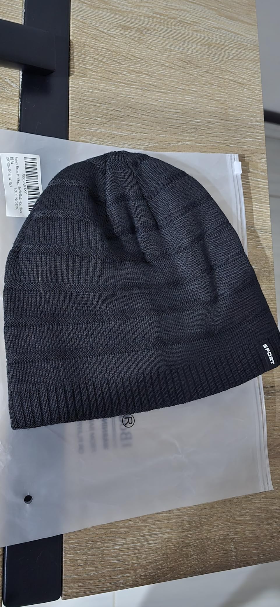 Mens Winter Beanie Hat Warm Knit Cuffed Plain Toboggan Ski Skull Cap (3 Patterns) customer photo 1