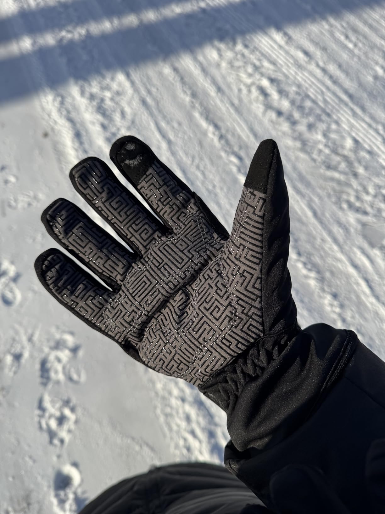 MOREOK Waterproof & Windproof -30°F Winter Gloves for Men/Women, 3M Thinsulate Thermal Gloves Touch Screen Warm Gloves for Skiing,Cycling,Motorcycle,Running customer photo 1