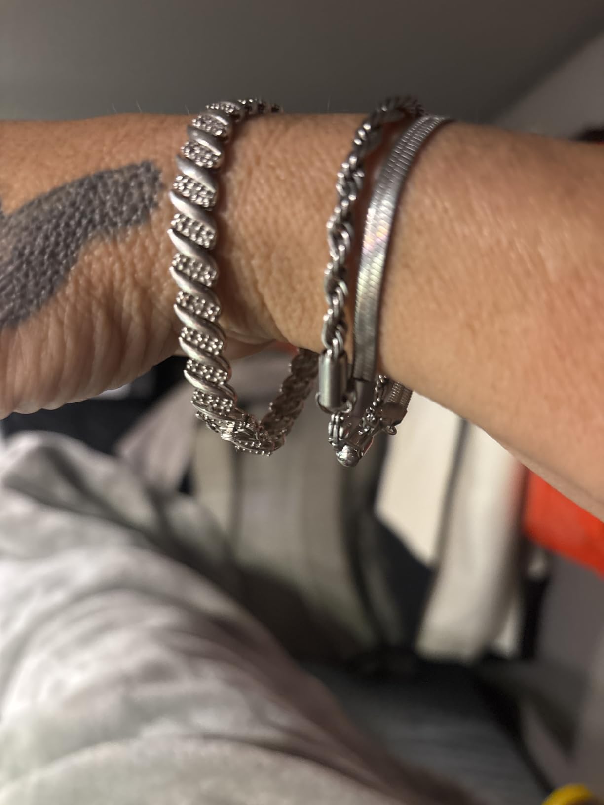 NATALIA DRAKE 1/4 Cttw Diamond Tennis Bracelet, Wave Link customer photo 1